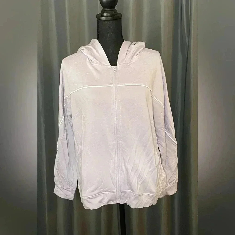 Mono B Zip-Up Hoodie, light purple, NWOT